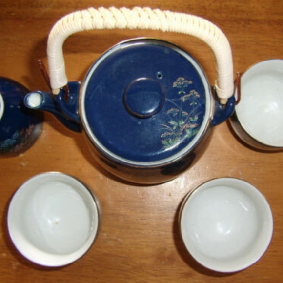 Dining Vintage Rare Porcelain 5 Piece Teasaki Teapot Cups Poshmark